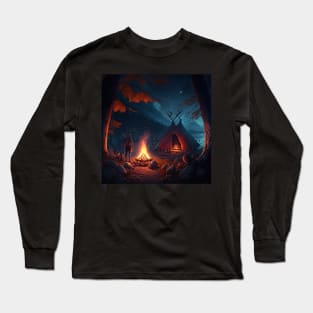 Viking Camp on the River Long Sleeve T-Shirt